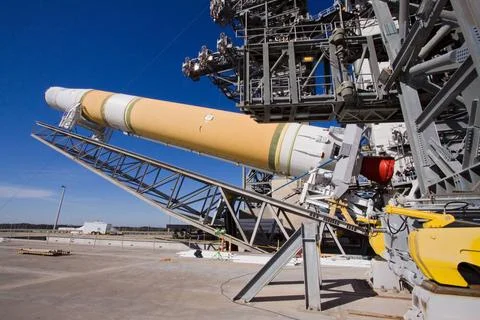 CAPE CANAVERAL, Fla. At Launch Complex 37 on Cape Canaveral Air Force Stat... Stock Photos