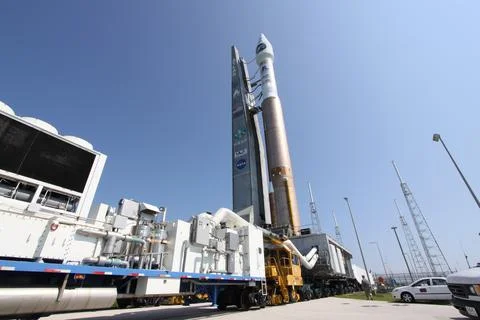 CAPE CANAVERAL, Fla.    On Launch Complex-41 on Cape Canaveral Air Force St.. Stock Photos