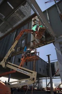 CAPE CANAVERAL, Fla. -- Modifications continue on the Mobile Launcher, or ... Stock Photos