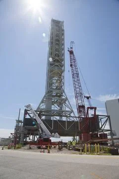 CAPE CANAVERAL, Fla. -- Modifications continue on the Mobile Launcher, or ... Stock Photos