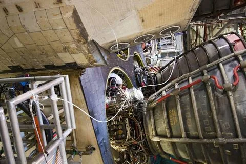 CAPE CANAVERAL, Fla. -- In Orbiter Processing Facility-1 at NASA s Kennedy... 스톡 사진