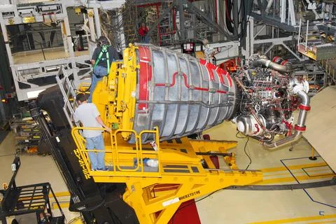 CAPE CANAVERAL, Fla. -- In Orbiter Processing Facility-2 at NASAs Kennedy.. Foto stock