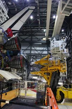 CAPE CANAVERAL, Fla. -- In Orbiter Processing Facility-2 at NASAs Kennedy.. 库存照片
