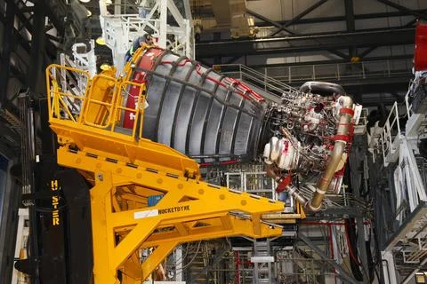 CAPE CANAVERAL, Fla. -- In Orbiter Processing Facility-2 at NASAs Kennedy.. 库存照片