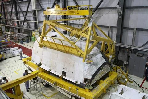 CAPE CANAVERAL, Fla. In Orbiter Processing Facility-1 at NASAs Kennedy Sp.. 写真素材