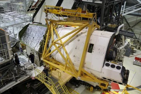 CAPE CANAVERAL, Fla. In Orbiter Processing Facility-1 at NASAs Kennedy Sp.. 写真素材