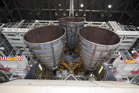 CAPE CANAVERAL, Fla. - In Orbiter Processing Facility Bay 1 at NASAs Kenn.. 写真素材