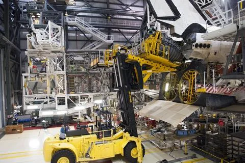 CAPE CANAVERAL, Fla. In Orbiter Processing Facility Bay 2 at NASAs Kenned.. 스톡 사진