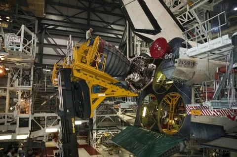 CAPE CANAVERAL, Fla. -- In Orbiter Processing Facility-1 at NASA's Stock Photos