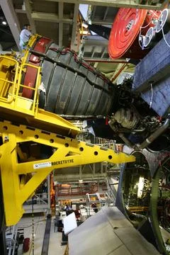 CAPE CANAVERAL, Fla. - In Orbiter Processing Facility bay 3 at NASA's Kenne.. Foto stock