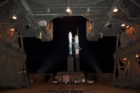 CAPE CANAVERAL, Fla. -- At Space Launch Complex 17B on Cape Canaveral Air ... Stock Photos