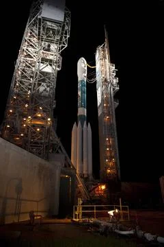 CAPE CANAVERAL, Fla. -- At Space Launch Complex 17B on Cape Canaveral Air ... Stock Photos