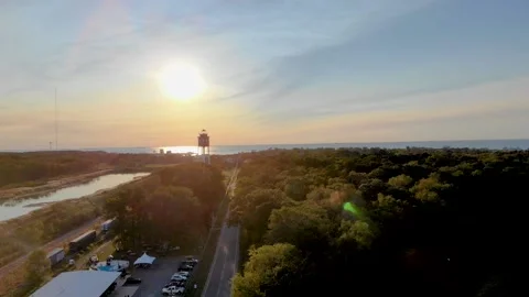Cape Charles lighthouse Stock Footage 142325841