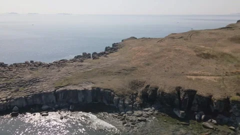 Cape Cliffs and Basalt Columns Stock-Footage 316804654