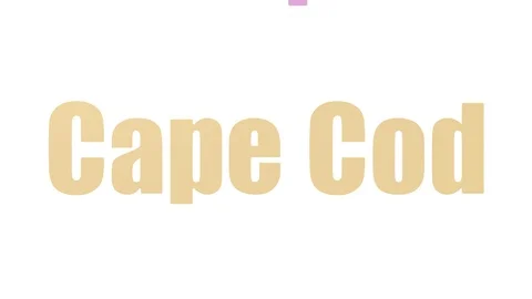 Cape Cod Animated Tagcloud Isolated Stock Footage 107204028