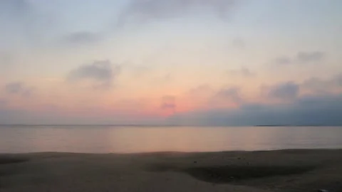 Cape Cod Beach Sunrise Time Lapse Stock Footage 143225411