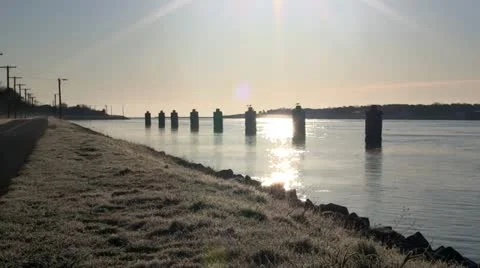 Cape cod canal sunrise Video stock 10881265