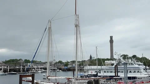 Cape Cod Provincetown coastline view Stock Footage 318423937