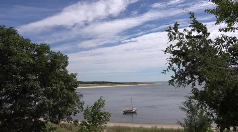 Cape Cod sailboat Stock Footage 41661919