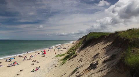 Cape Cod Sandy Neck Beach Stock Footage 68170083