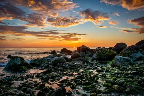Cape cod sunrise Stock Photos