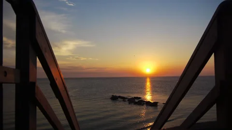 Cape Cod Sunrise slider Stock Footage 27232110