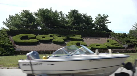 Cape Cod traffic rotary Stock Footage 41664137