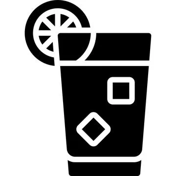 Cape codder Cocktail icon, Alcoholic mixed drink vector Illustrazione stock