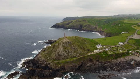 Cape Cornwall England UK Stock Footage 262739816