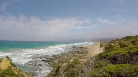 Cape de Couedic lighthouse on Kangaroo Island in South Australia Stock-Footage 82185557