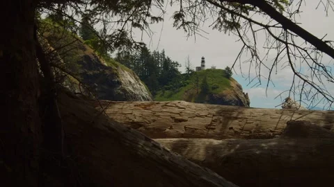 Cape Disappointment Lighthouse Stock Footage 262794343