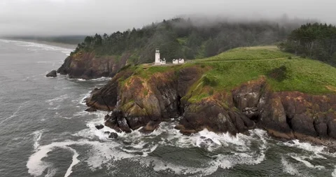 Cape Disappointment Lighthouse Stock Footage 278501302
