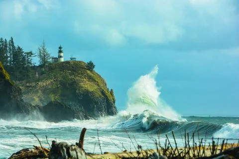 Cape Disappointment Lighthouse Stock Photos