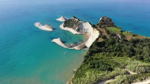 Cape Drastis, Corfu, Greece. Stock Footage 136825017