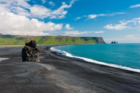 Cape Dyrholaey Foto stock