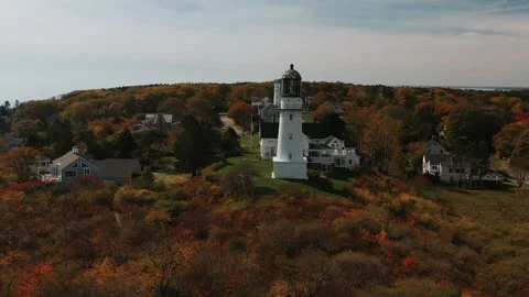 Cape Elizabeth  lighthouse 動画素材 146466485