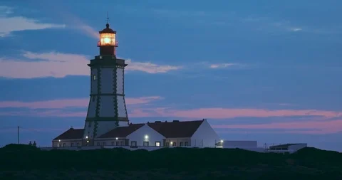 Cape Espichel lighthouse Vídeo Stock 99192694