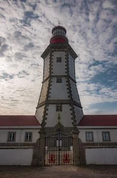 Cape Espichel Lighthouse Stock Photos