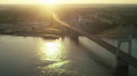 Cape Girardeau Bridge Video stock 42399415