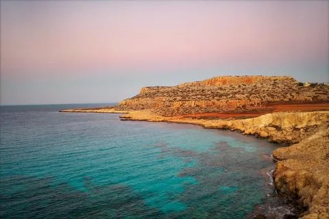 Cape Greco at the south eastern tip of Cyprus Stock Photos