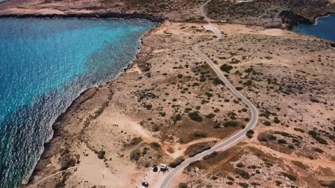 Cape Greko drone video, Cyprus Stock Footage 236792174