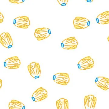 Cape of haircuts vector seamless pattern Stock Illustration
