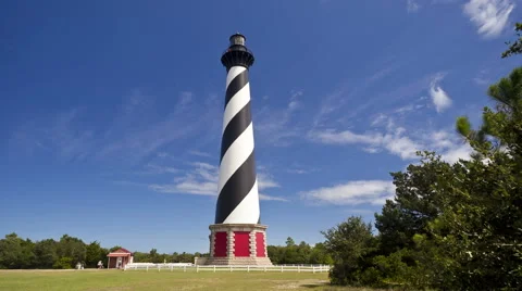 Cape Hatteras Light In The Outer Banks, North Carolina (Timelapse) Stock Footage 41739157