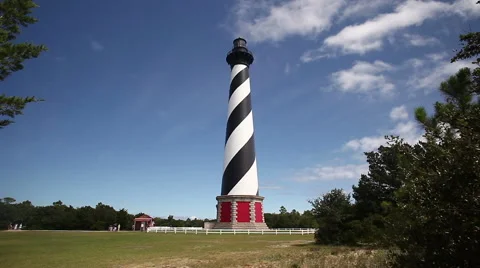 Cape Hatteras Light In The Outer Banks, North Carolina Stock Footage 41740697