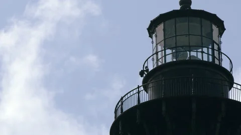 Cape Hatteras Lighthouse Observation Platform Close Up Stock Footage 159981440