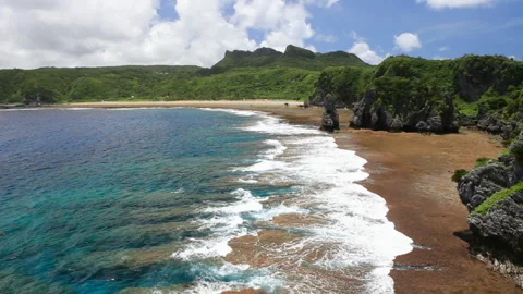 Cape Hedo and Waves Stock-Footage 331997825