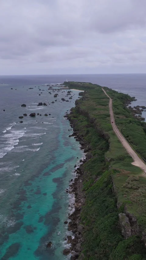 Cape Higashi-Hennazaki With Lighthouse 库存影片 337750442