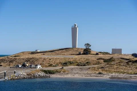 Cape Jervis Lighthouse Foto stock