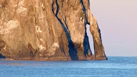 Cape Kiwanda Sea Stack similar to Haystack rock zoom dawn Oregon Coast Oregon 28 Video stock 81604568