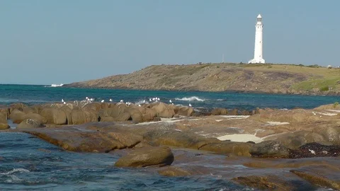 Cape Leeuwin Lighthouse Video stock 89075233
